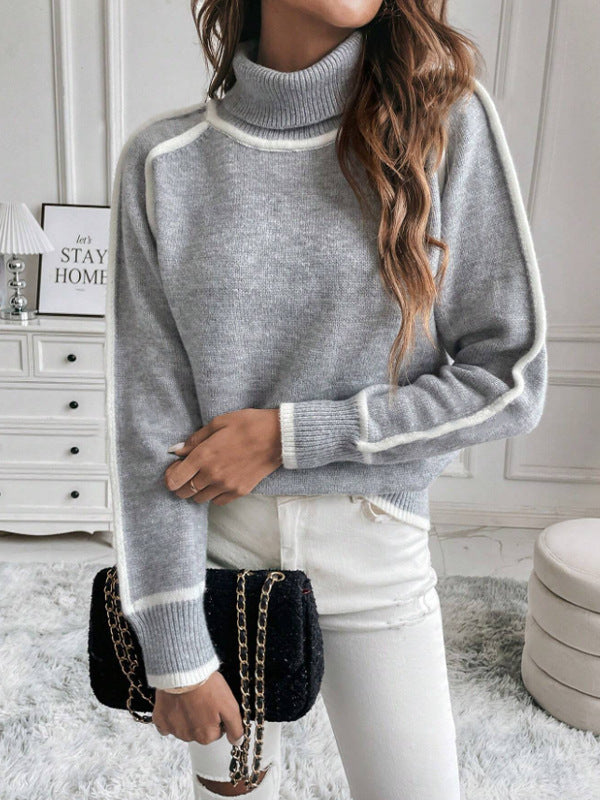 The Margot Ribbed Turtleneck Top — look